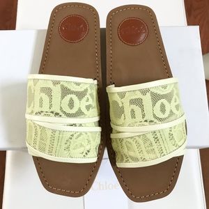 CHLOE Woody Lace Slides sandals 38